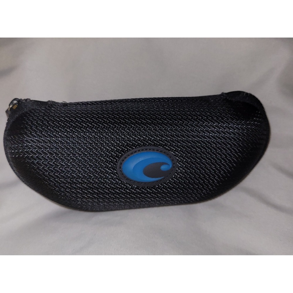 Costa Del Mar Sunglass Zippered Black With Blue Emblem Case Only